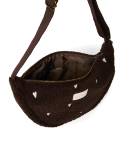 Studio Noos - Bauchtasche Fanny Pack "Dark Chocolate" White Hearts – Bild 2