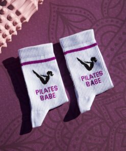 MY DAY MY DREAM - Socken "Pilates Babe", weiß, Baumwolle – Bild 7