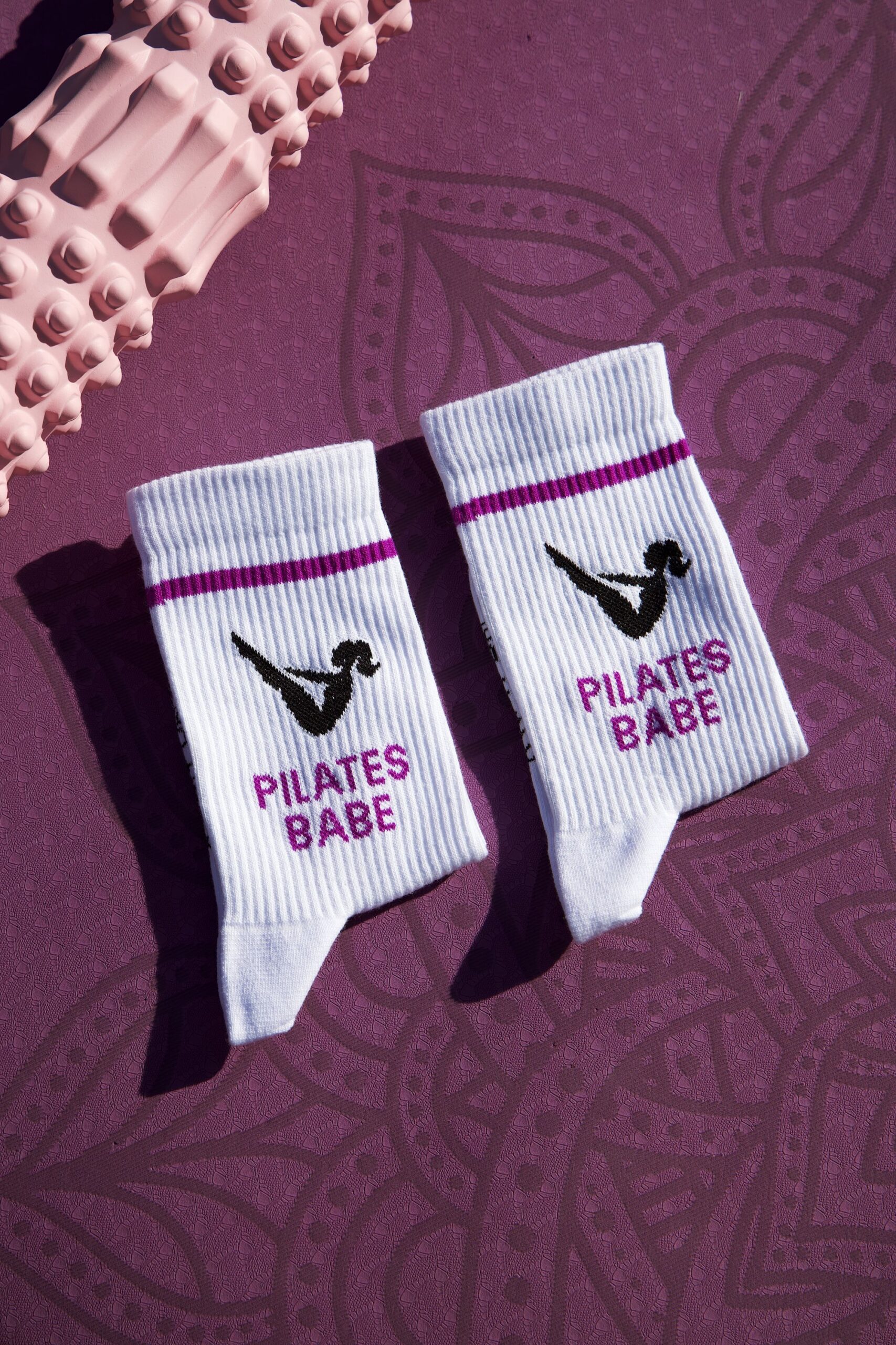 MY DAY MY DREAM - Socken "Pilates Babe", weiß, Baumwolle – Bild 7