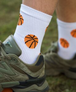 MY DAY MY DREAM - Socken "Basketball", weiß, Baumwolle – Bild 3