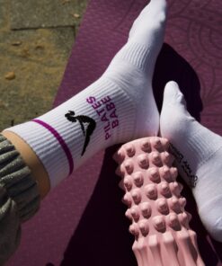 MY DAY MY DREAM - Socken "Pilates Babe", weiß, Baumwolle – Bild 3