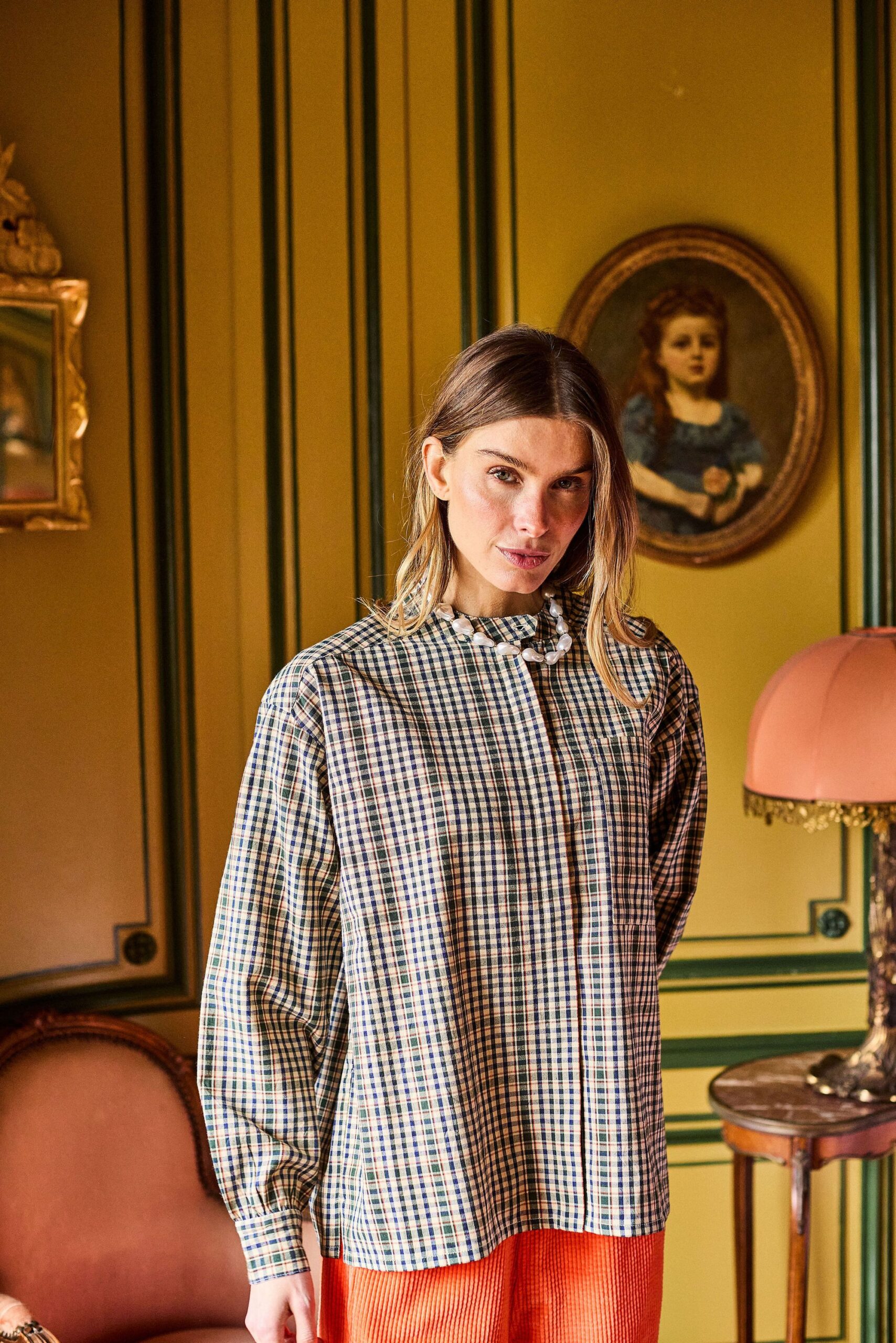 Arsene et les Pipelettes - Bluse Women, checkered – Bild 2