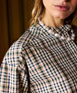 Arsene et les Pipelettes - Bluse Women, checkered – Bild 3