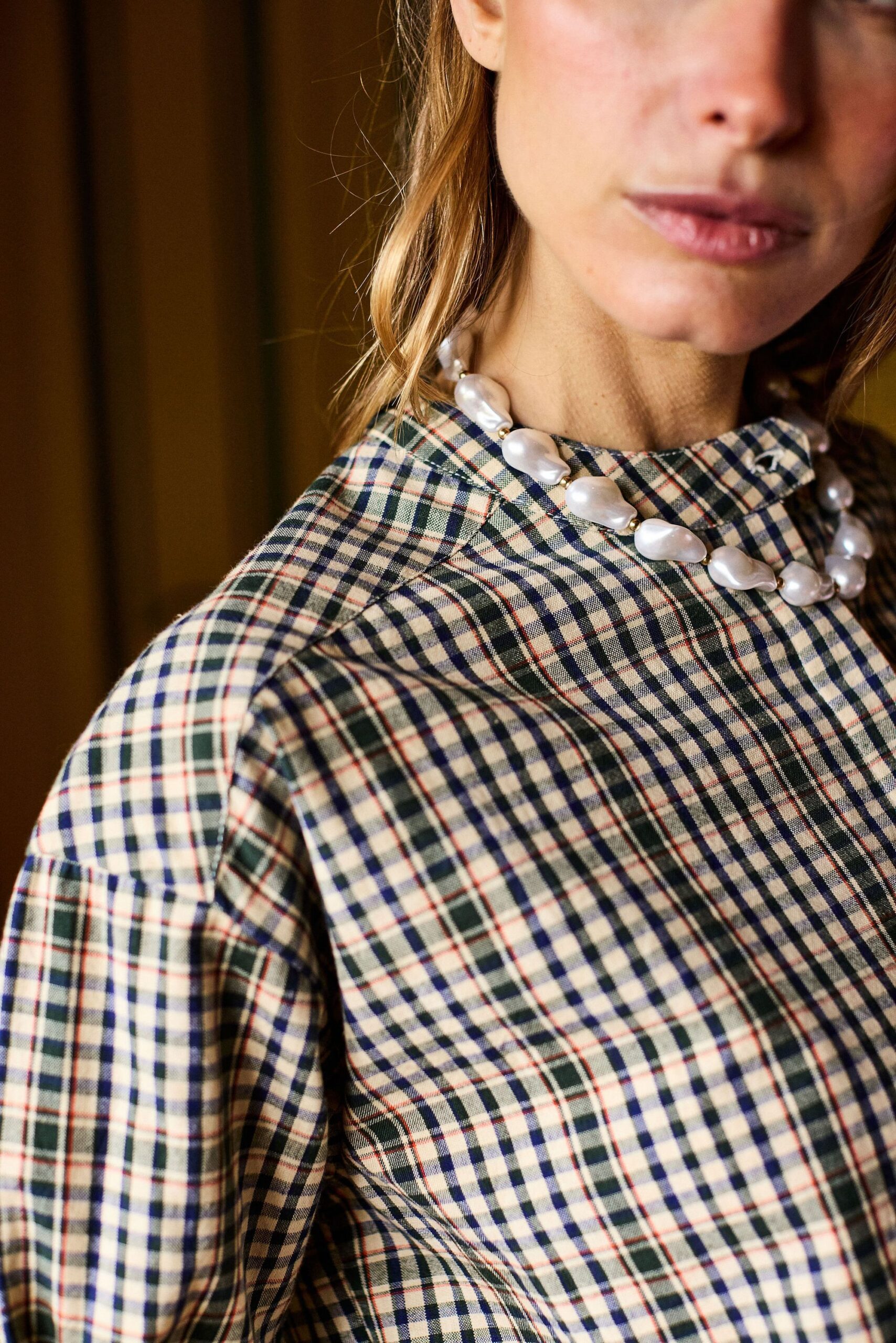 Arsene et les Pipelettes - Bluse Women, checkered – Bild 3