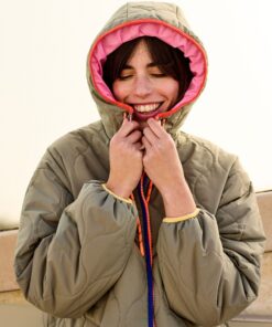 Arsène et les Pipelettes - Parka Women, wendbar, Khaki Pink – Bild 2