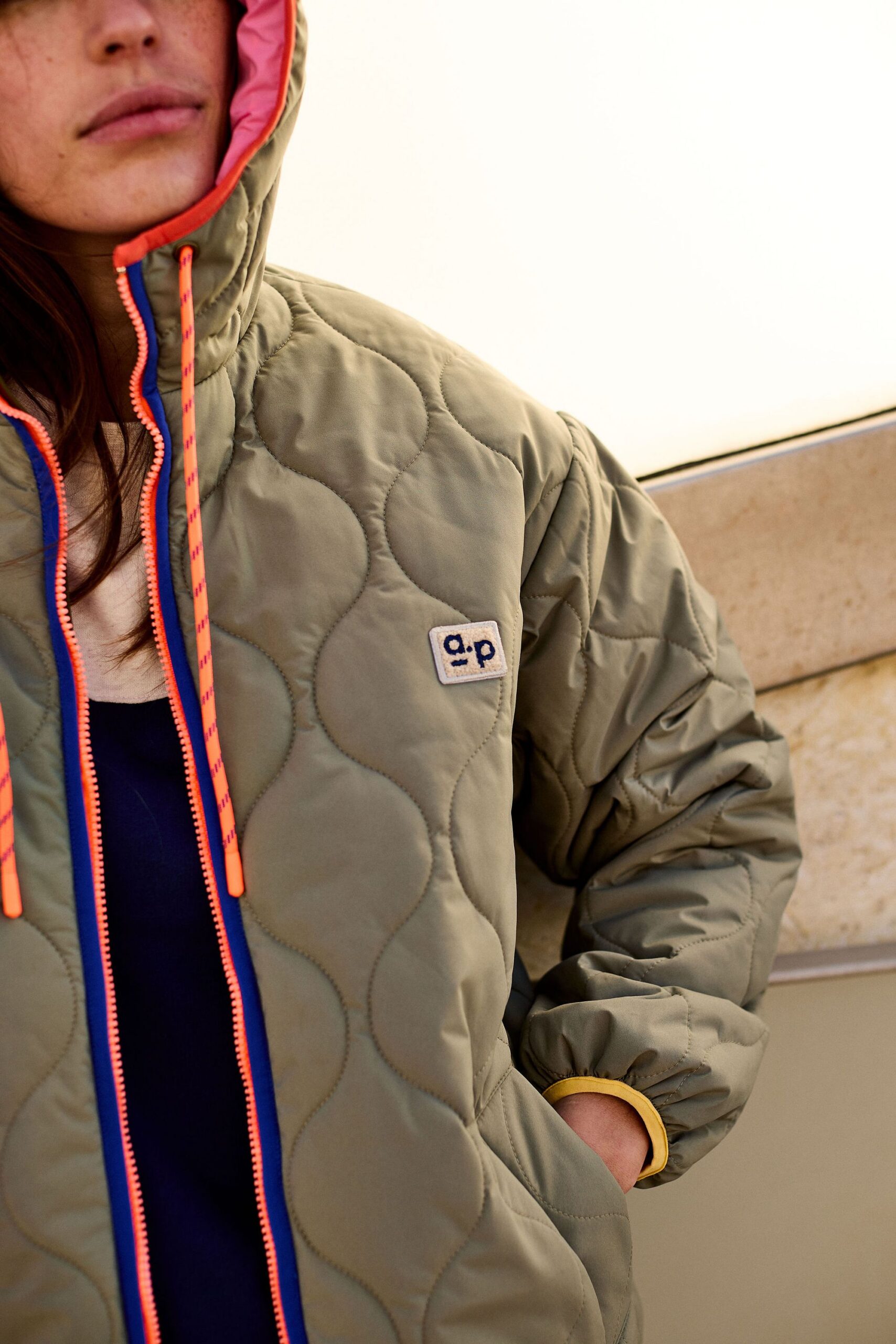 Arsène et les Pipelettes - Parka Women, wendbar, Khaki Pink – Bild 4