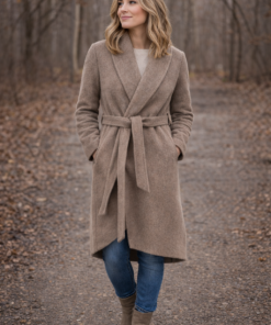 Alwero - Wollmantel Woman "DANIELLE", MOUSE - PreOrder