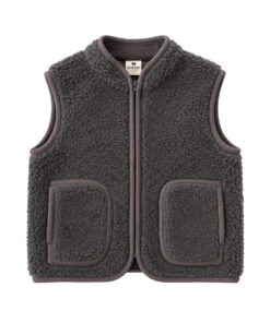 Alwero - Bodywarmer RUDI Junior, Anthrazit, Biowolle ultra light – Bild 7