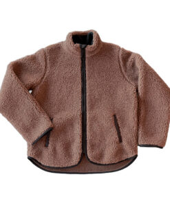 Alwero - Teddy Jacke Women, "Leo", Brown, Biowolle