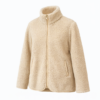 Alwero - Teddy Jacke Women, "Leo", Beige, Biowolle