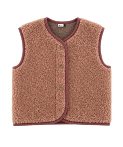 Alwero - Bodywarmer "TYB" Junior, Biowolle, RUGBY TAN, ultra light