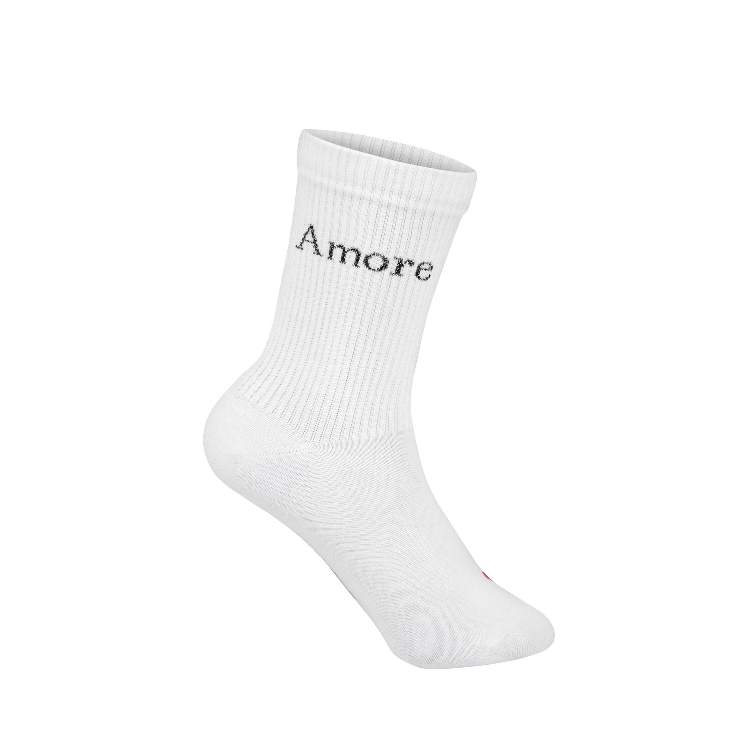 MY DAY MY DREAM - Socken "Amore 2.0", weiß, Baumwolle