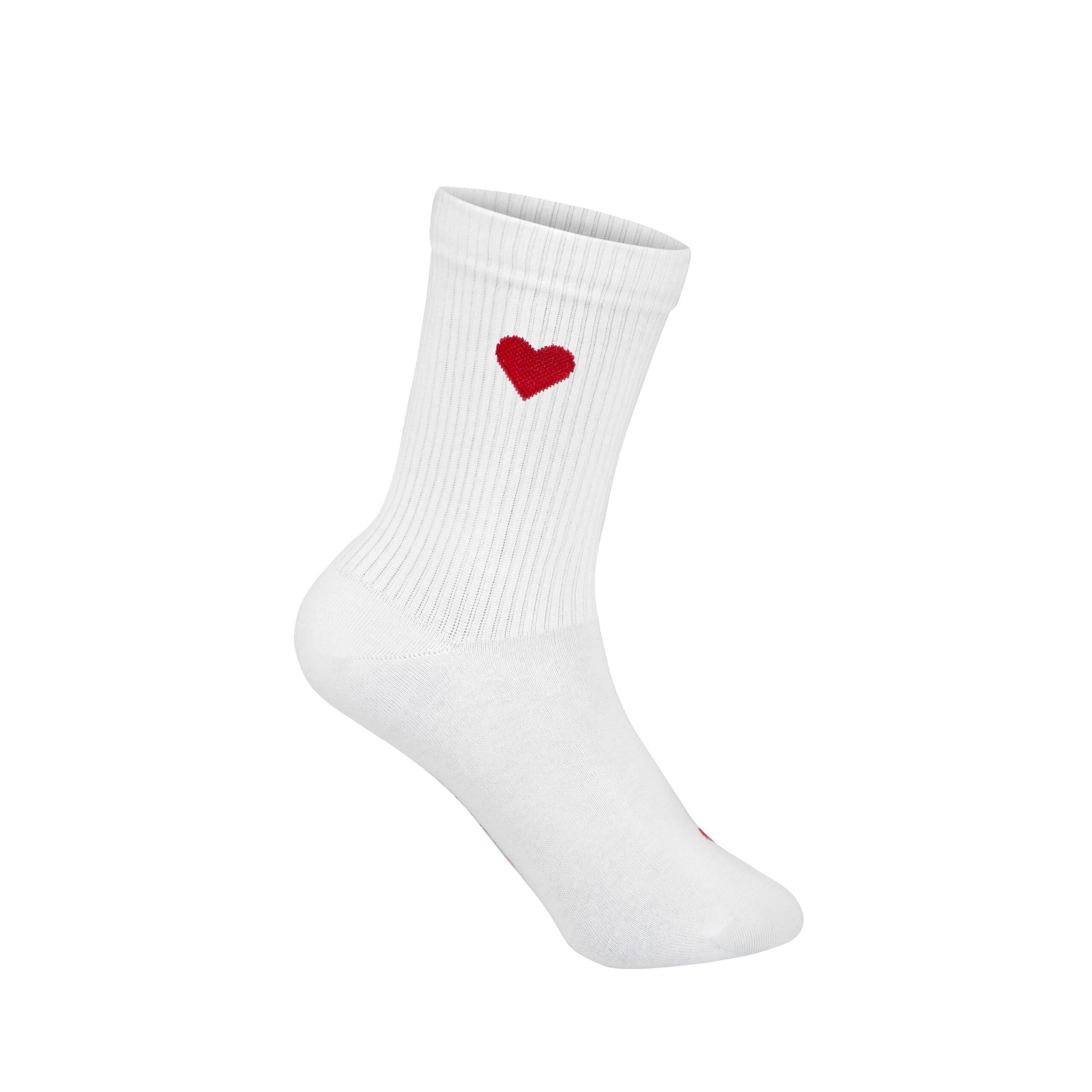 MY DAY MY DREAM - Socken "Amore 2.0", weiß, Baumwolle – Bild 2