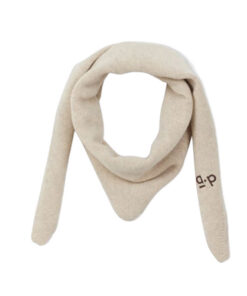 Arsene et les Pipelettes - Dreieckschal Mohair, Ecru, Merinowolle – Bild 2