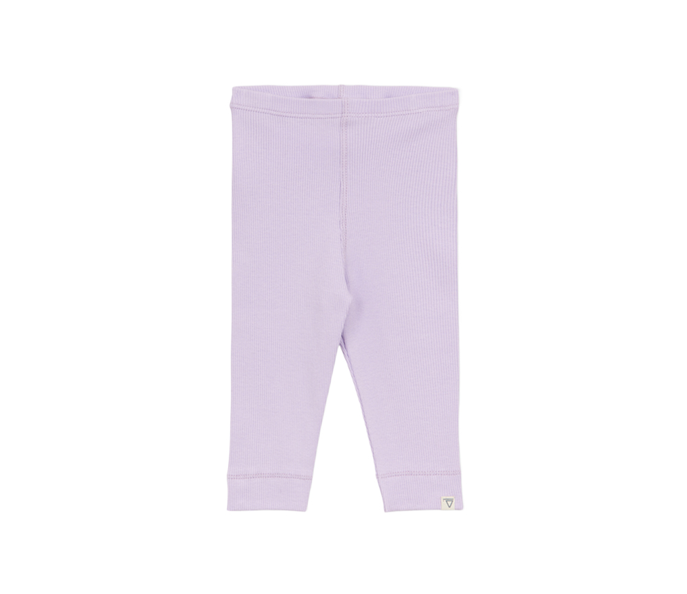 Arsene et les Pipelettes - Leggings Baby, gerippt, lila, Biobaumwolle