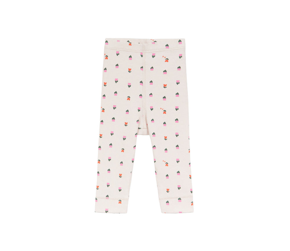 Arsene et les Pipelettes - Leggings Baby, gerippt, ecru, Biobaumwolle