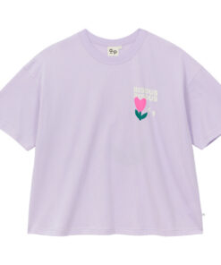 Arsene et les Piplelettes - T-Shirt Women BISOUS BISOUS, lila, Biobaumwolle
