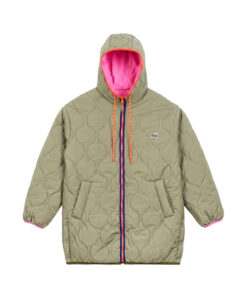 Arsène et les Pipelettes - Parka Women, wendbar, Khaki Pink