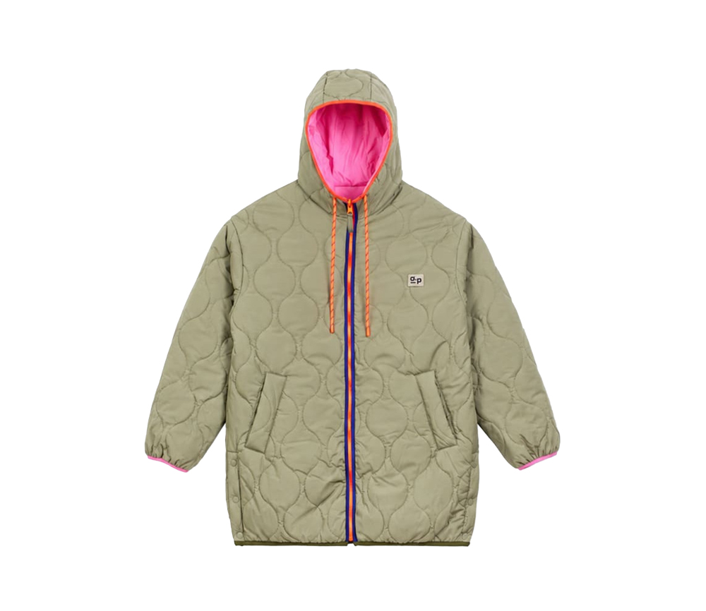 Arsène et les Pipelettes - Parka Women, wendbar, Khaki Pink