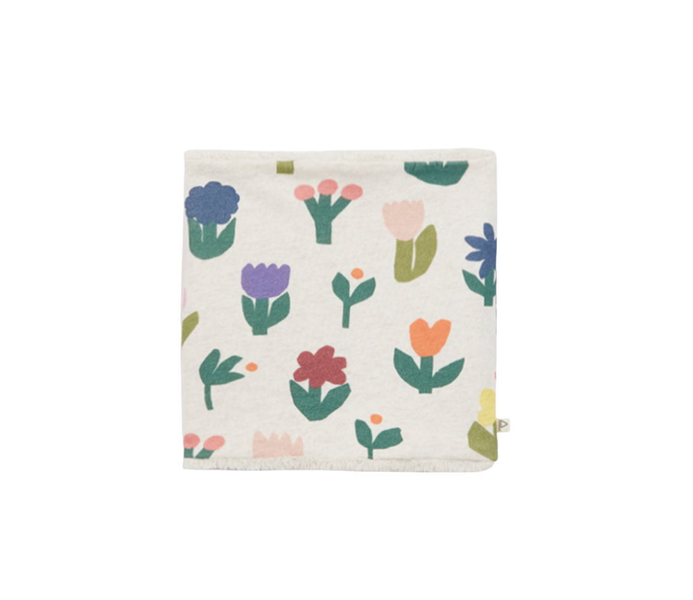 Arsene et les Pipelettes - Loopschal wendbar, FLOWERS, Biobaumwolle
