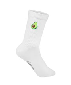 MY DAY MY DREAM - Socken "Avocado", weiß, Baumwolle