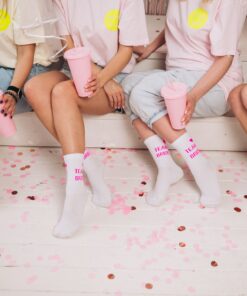 MY DAY MY DREAM - Socken "Team Bride", weiß, Baumwolle – Bild 4