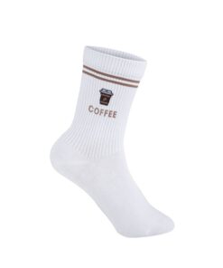 MY DAY MY DREAM - Socken "Coffee 2.0", weiß, Baumwolle