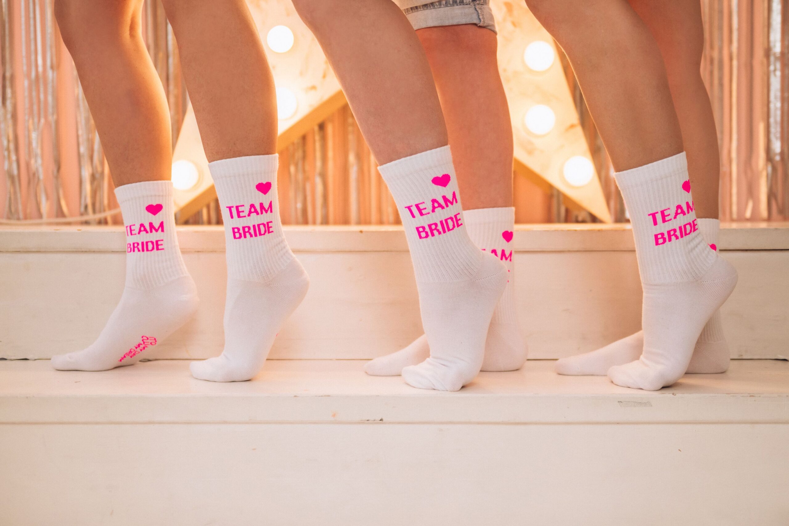 MY DAY MY DREAM - Socken "Team Bride", weiß, Baumwolle – Bild 5
