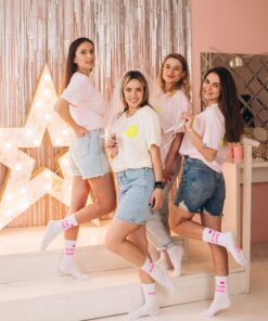MY DAY MY DREAM - Socken "Team Bride", weiß, Baumwolle – Bild 2
