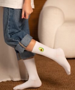 MY DAY MY DREAM - Socken "Avocado", weiß, Baumwolle – Bild 2