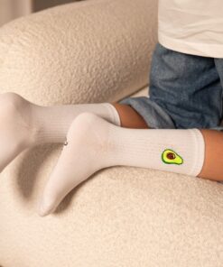 MY DAY MY DREAM - Socken "Avocado", weiß, Baumwolle – Bild 3