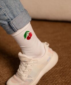 MY DAY MY DREAM - Socken "Cherry", weiß, Baumwolle – Bild 4