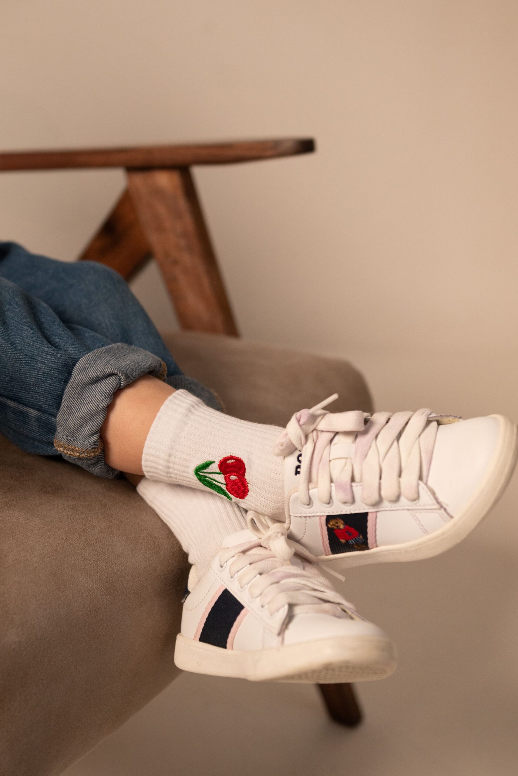MY DAY MY DREAM - Socken "Cherry", weiß, Baumwolle – Bild 5