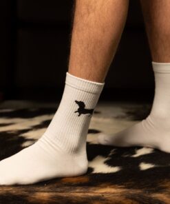 MY DAY MY DREAM - Socken "Dackel", weiß, Baumwolle – Bild 3