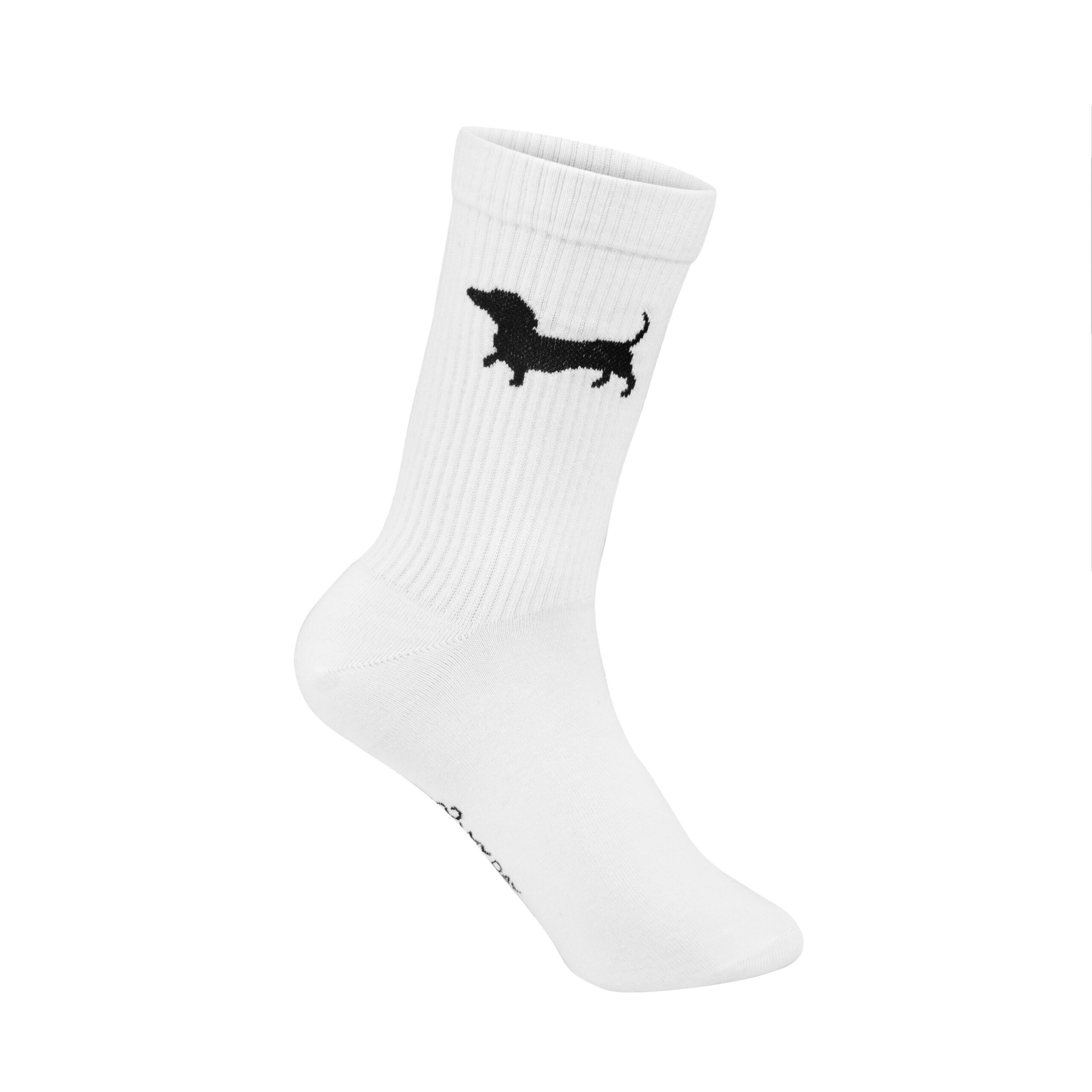 MY DAY MY DREAM - Socken "Dackel", weiß, Baumwolle