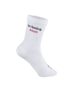MY DAY MY DREAM - Socken "Drinking Mom", weiß, Baumwolle