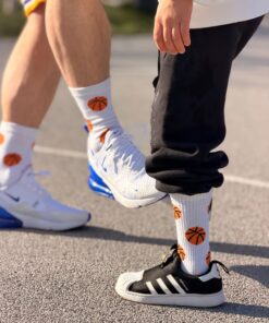 MY DAY MY DREAM - Socken "Basketball", weiß, Baumwolle – Bild 4