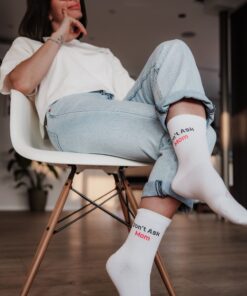 MY DAY MY DREAM - Socken "Dont Ask Mom", weiß, Baumwolle – Bild 3