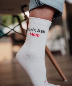 MY DAY MY DREAM - Socken "Dont Ask Mom", weiß, Baumwolle – Bild 2