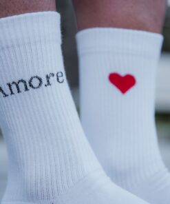 MY DAY MY DREAM - Socken "Amore 2.0", weiß, Baumwolle – Bild 4