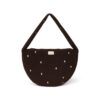 Studio Noos - Cross Body Bag "Dark Chocolate" White Hearts