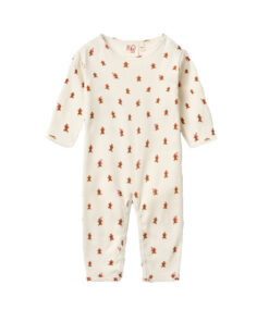 FLÖSS - Jumpsuit "Charlie", cream, Baumwolle