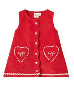 FLÖSS - Kleid "Carol", rot, Baumwolle