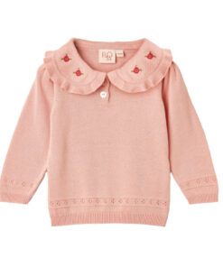 FLÖSS - Sweater, Josephine, rosa, Merinowolle