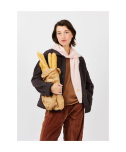 Arsene et les Pipelettes - Dreieckschal Mohair, Ecru, Merinowolle – Bild 4
