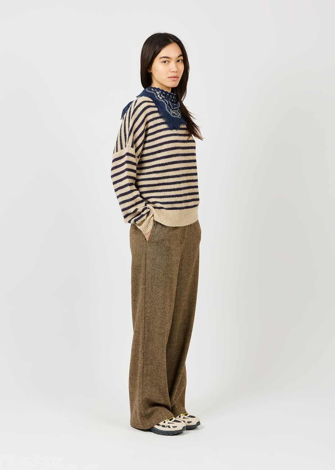 Arsène et les Pipelettes - Hose Women, Tailliert, Taupe – Bild 4