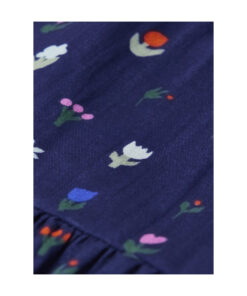 Arsene et les Pipelettes - Kleid, FLEURS, dunkelblau, Biobaumwolle, GOTS – Bild 3