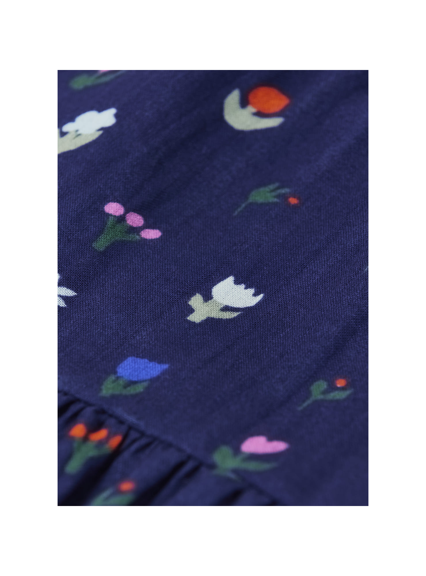 Arsene et les Pipelettes - Kleid, FLEURS, dunkelblau, Biobaumwolle, GOTS – Bild 3